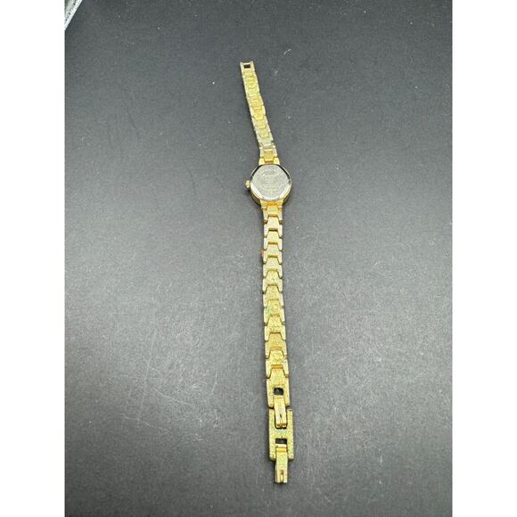 Precision by Gruen GP447L Gold and Silver Crystal Oval Ladies Quartz Watch